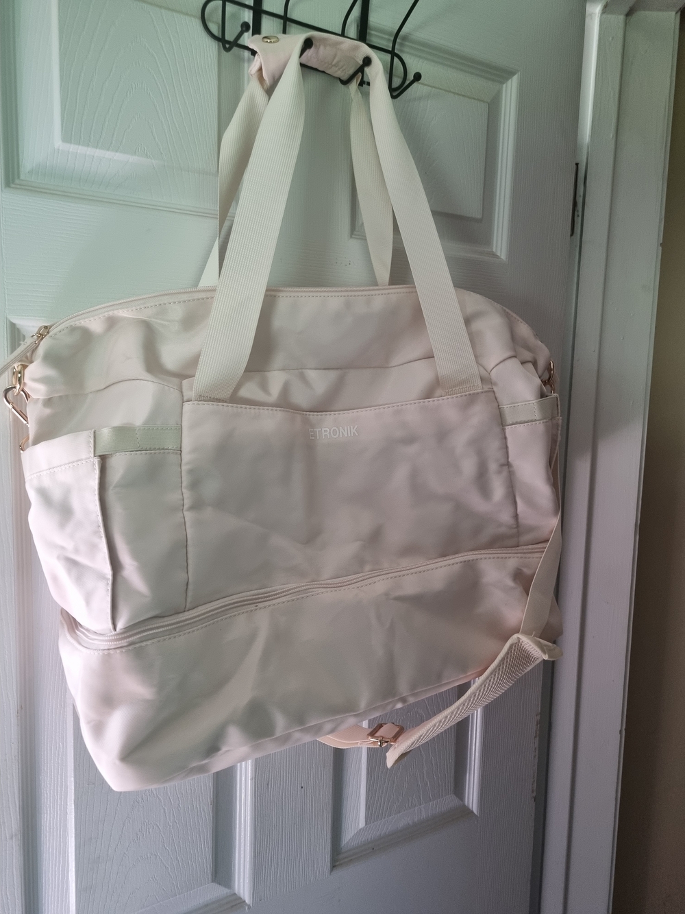 Women's Cream Travel Tote Bag